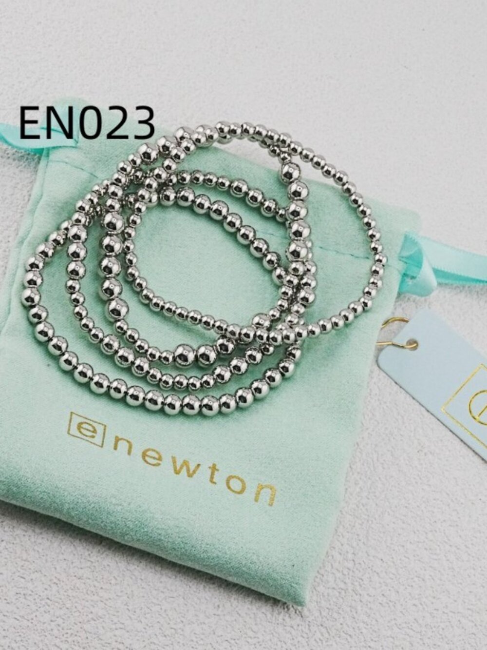 Enewton Platinum Bead Bracelet Set - Picture 3 of 4